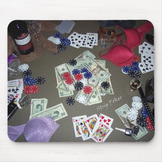 ストリップトランプのポーカー マウスパッド (正面)