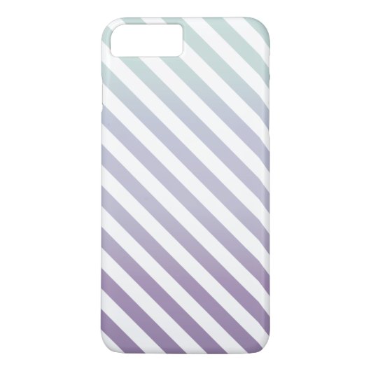 ストリピィ善 – ティール(緑がかった色)&パープル Case-Mate iPhoneケース (裏面)