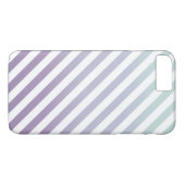 ストリピィ善 – ティール(緑がかった色)&パープル Case-Mate iPhoneケース (裏面(横))