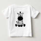 ストリピゼブラベビーTシャツ ベビーTシャツ (裏面)