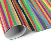 ストリペスコルで作られた明るい背景とカラフル ラッピングペーパー (ロールコーナー)