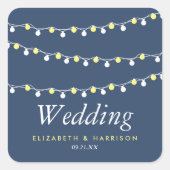 ストリモダンングライト、黄色と白結婚の スクエアシール (正面)