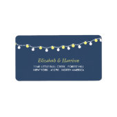 ストリモダンングライト、黄色と白結婚の ラベル (正面)