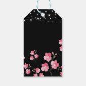 ストリンお洒落グライト黒感謝していユー ギフトタグ (裏面)