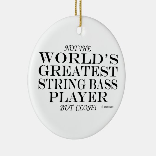 ストリンもっとも偉大グ・ベース・プレーヤーCloseセラミックオーナメント セラミックオーナメント (右)