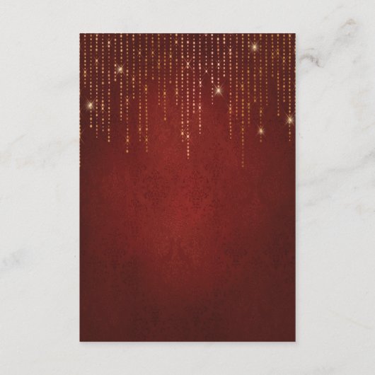 ストリンエレガントグきらめくラ結婚イトの詳細 エンクロージャーカード (裏面)