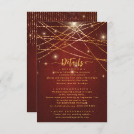 ストリンエレガントグきらめくラ結婚イトの詳細 エンクロージャーカード