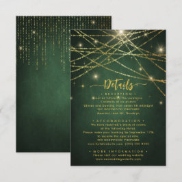 ストリンエレガントグきらめくラ結婚イトの詳細 エンクロージャーカード