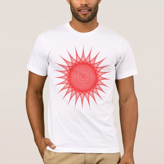 ストリングアート メンズTシャツ Tシャツ (正面)