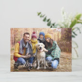 ストリングオブライトホリデーフォトカード シーズンカード (スタンド正面)