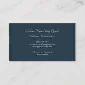 ストリングカルテットプロフェッショナルミュージシャンネイビーブルー 名刺 (正面)