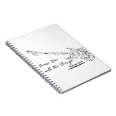 ストリングスで彼を褒める – Psalm 150:4 ノートブック (右側)