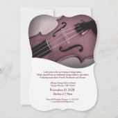 ストリングスのリサイタルクラシック音楽招待 招待状 (裏面)