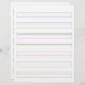 ストリングスカラフルコースティックギター音楽シート (正面/裏面)