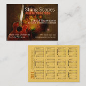 ストリングスケープギターカレンダー 名刺 (正面/裏面)