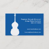 ストリングダブルバスプレーヤー先生スタジオ 名刺 (裏面)