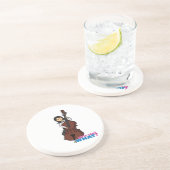 ストリングバスプレイヤーガール – 中 コースター (側面)