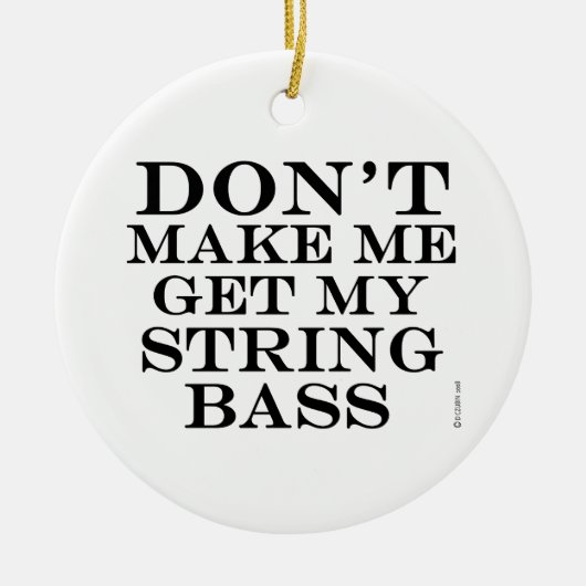 ストリングベースを取得しない セラミックオーナメント (正面)