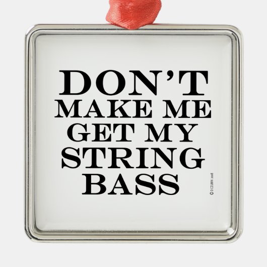 ストリングベースを取得しない メタルオーナメント (正面)