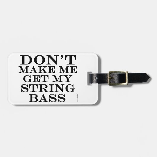 ストリングベースを取得しない ラゲッジタグ (正面横)