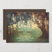 ストリングラお洒落イトのツリーブライダルシャワー 招待状 (正面/裏面)