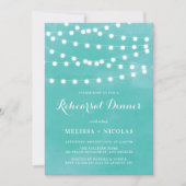 ストリングラお洒落イトティール(緑がかった色)リハーサルディナー 招待状 (正面)