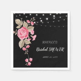 ストリングラお洒落イト(黒) スタンダードカクテルナプキン