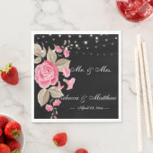 ストリングラお洒落イト（黒） スタンダードランチョンナプキン (インサイチュ)