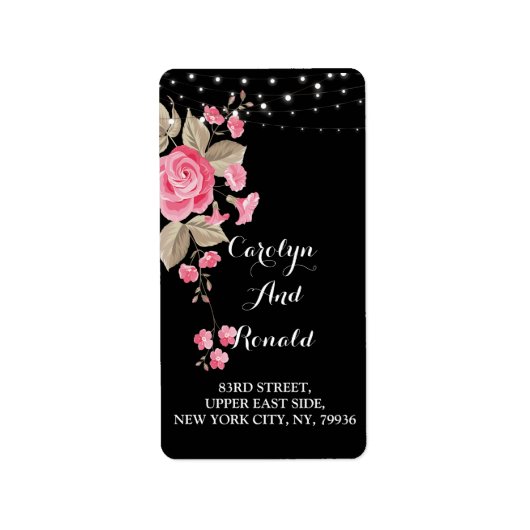 ストリングラお洒落イト(黒) ラベル (正面)