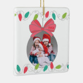 ストリングライツクリスマスフォトオーナメント セラミックオーナメント (右)