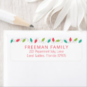 ストリングライツクリスマス差出人住所ラベル ラベル (インサイチュ)