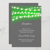 ストリングライツグリーンガーデングロー披露宴 招待状 (正面/裏面)