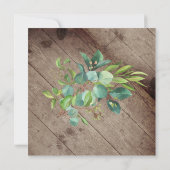 ストリングライツグリーン素朴ブライダルシャワー 招待状 (裏面)