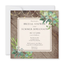 ストリングライツグリーン素朴ブライダルシャワー