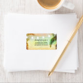 ストリングライツサンセットビーチ結婚式 ラベル (インサイチュ)