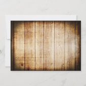 ストリングライツツリーヴィンテージバーンウッドブライダルシャワー 招待状 (裏面)