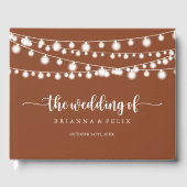 ストリングライツテラコッタ結婚書道 ゲストブック (正面)