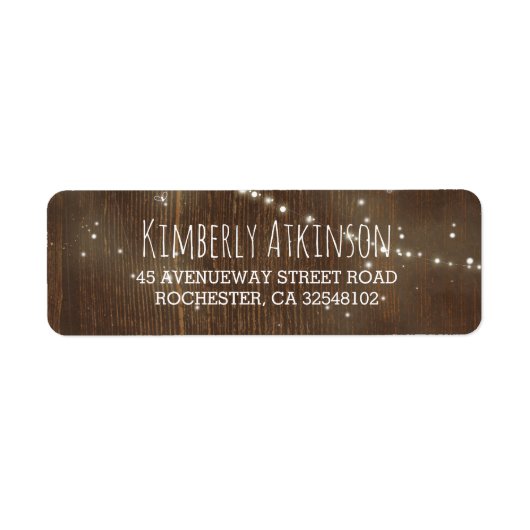 ストリングライツバーンウッド素朴 ラベル (正面)