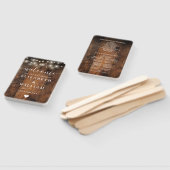 ストリングライツバ素朴ンウッド結婚式 プログラム ハンドファン (組立なし)