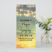 ストリングライツパームズビーチサンセット結婚式 プログラム (スタンド正面)