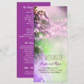 ストリングライツパームズビーチパープル結婚式 プログラム (正面/裏面)