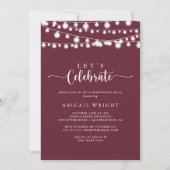 ストリングライツブルゴーニュ祝ーパーティー 招待状 (正面)