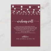 ストリングライツブルゴーニュ結婚の願い井戸 エンクロージャーカード (正面)