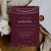 ストリングライツブルゴーニュ結婚ヌエストラ 招待状