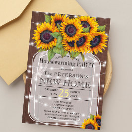 ストリングライツメイスンジャー引っ越し祝いパーティーパーティー 招待状