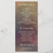 ストリングライツメイスンジャー素朴結婚式 プログラム (裏面)