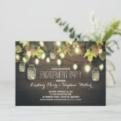 ストリングライツメイスンjars秋婚約パーティ 招待状 (スタンド正面)