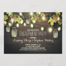 ストリングライツメイスンjars秋婚約パーティ 招待状