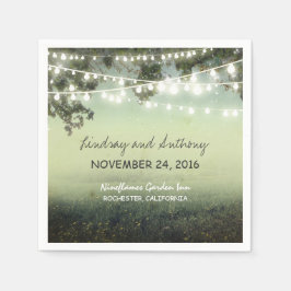 ストリングライツラスティック紙ナプキン スタンダードカクテルナプキン