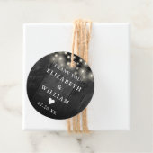 ストリングライツ素朴ブラックウッドバ結婚ーン フェイバータグ (インサイチュ)